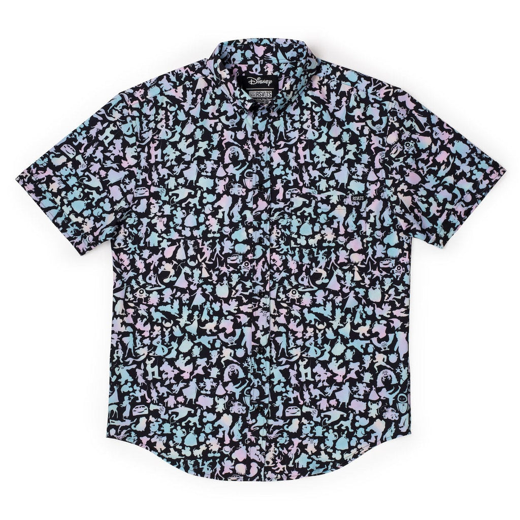 RSVLTS Pastel Pals KUNUFLEX Short Sleeve Shirt in Black — detail 5
