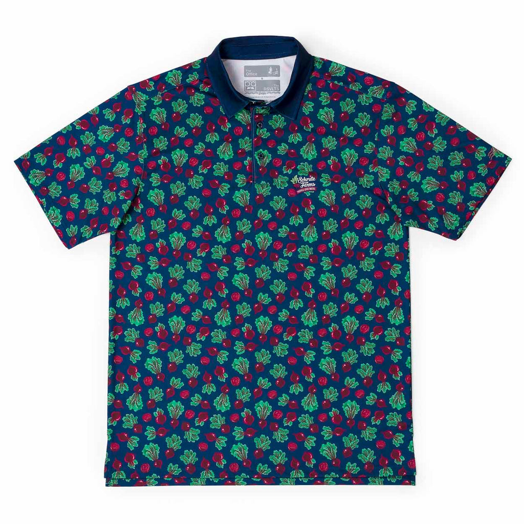 RSVLTS Schrute Farms All-Day Polo in Blue — front view