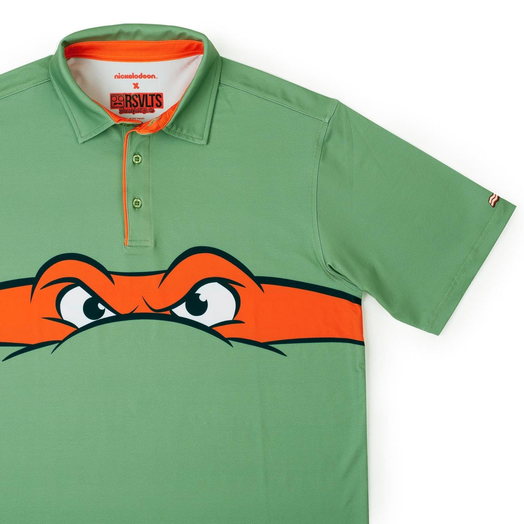 RSVLTS Michelangelo All-Day Polo in Green — detail 3