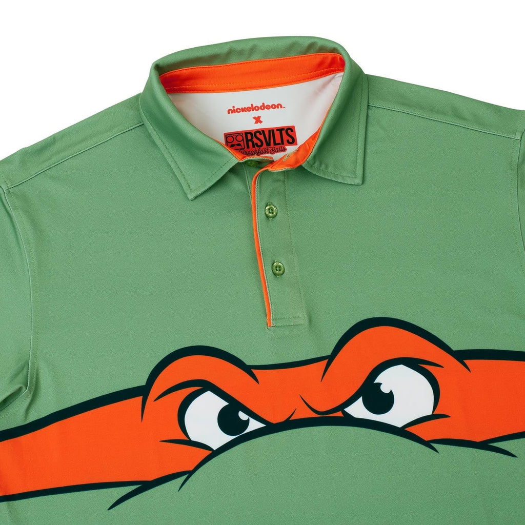 RSVLTS Michelangelo All-Day Polo in Green — detail 6