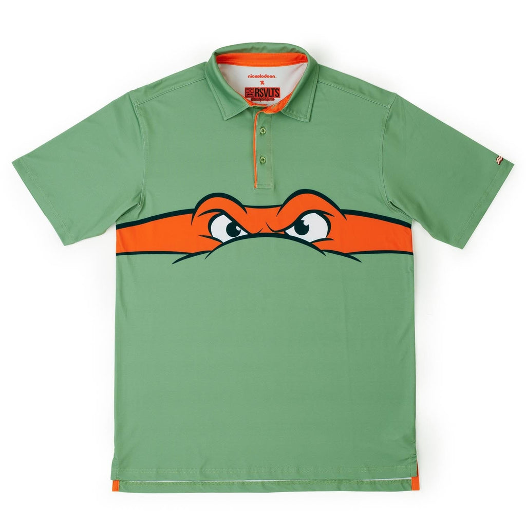 RSVLTS Michelangelo All-Day Polo in Green — front view