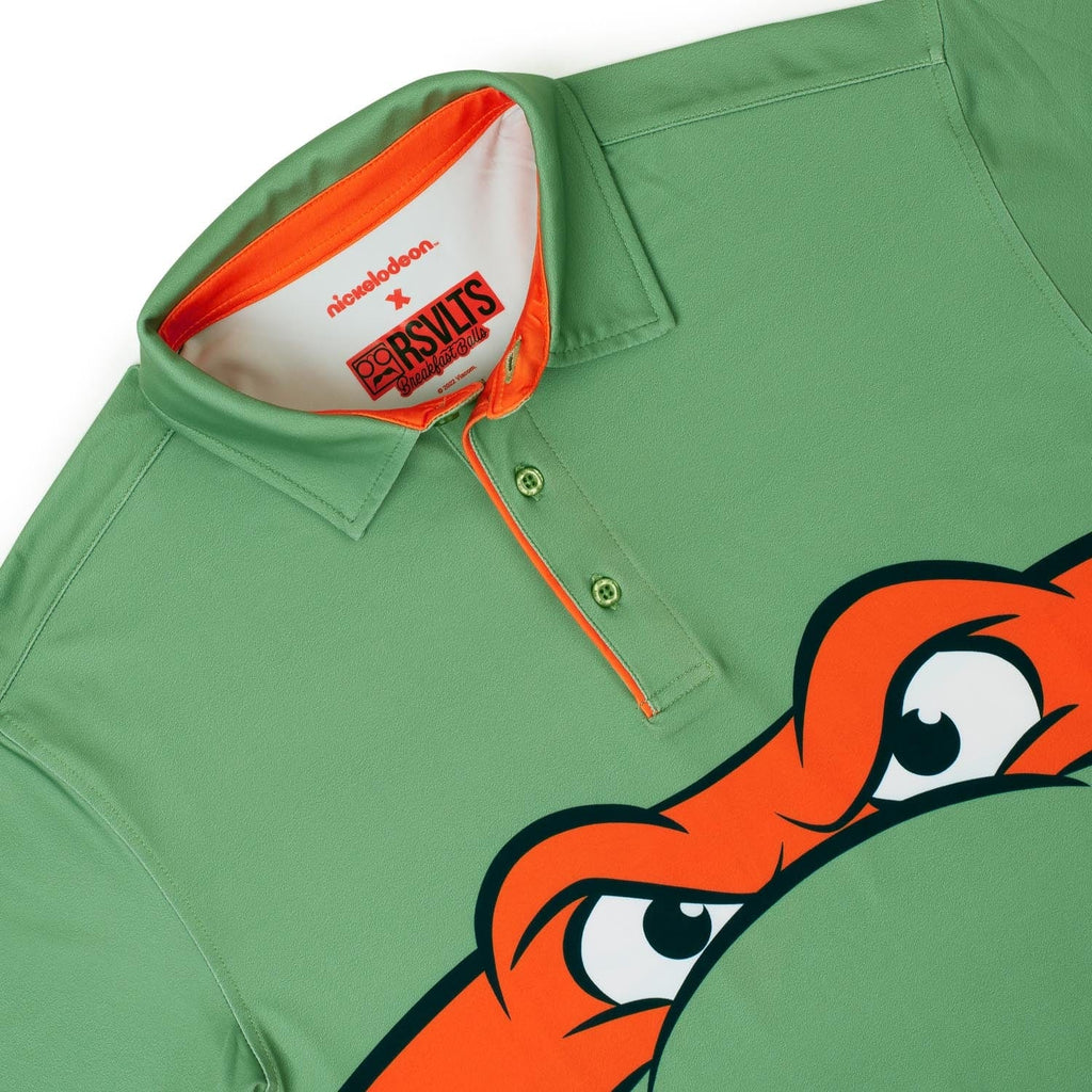 RSVLTS Michelangelo All-Day Polo in Green — detail 4