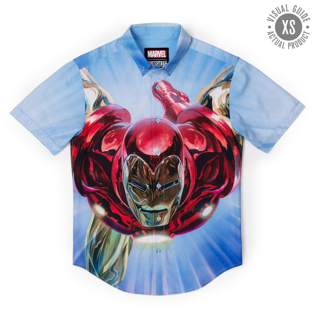 RSVLTS The Invincible KUNUFLEX Short Sleeve Shirt in Blue — detail 6