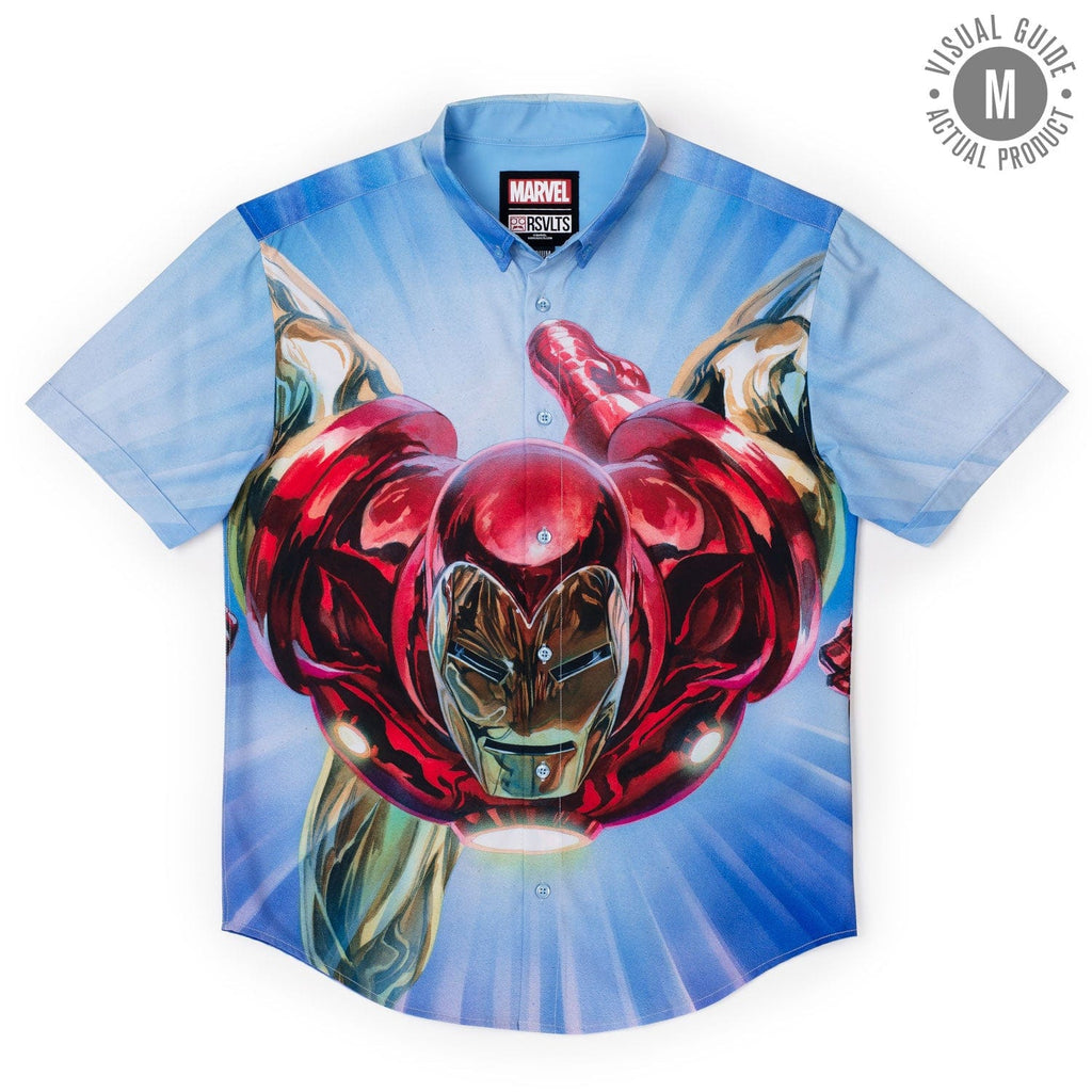 RSVLTS The Invincible KUNUFLEX Short Sleeve Shirt in Blue — detail 8