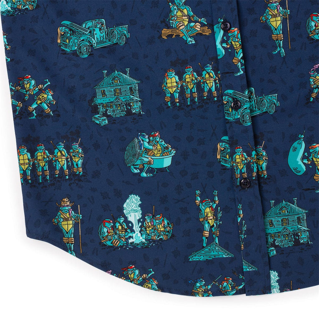 RSVLTS It's Time to Go Back KUNUFLEX Short Sleeve Shirt in Blue — detail 9