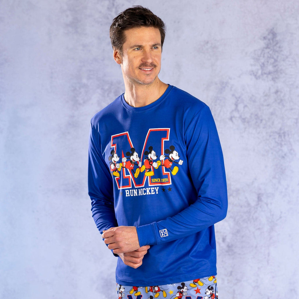 RSVLTS M-azing Mickey Long Sleeve Performance Tee in Blue — detail 2