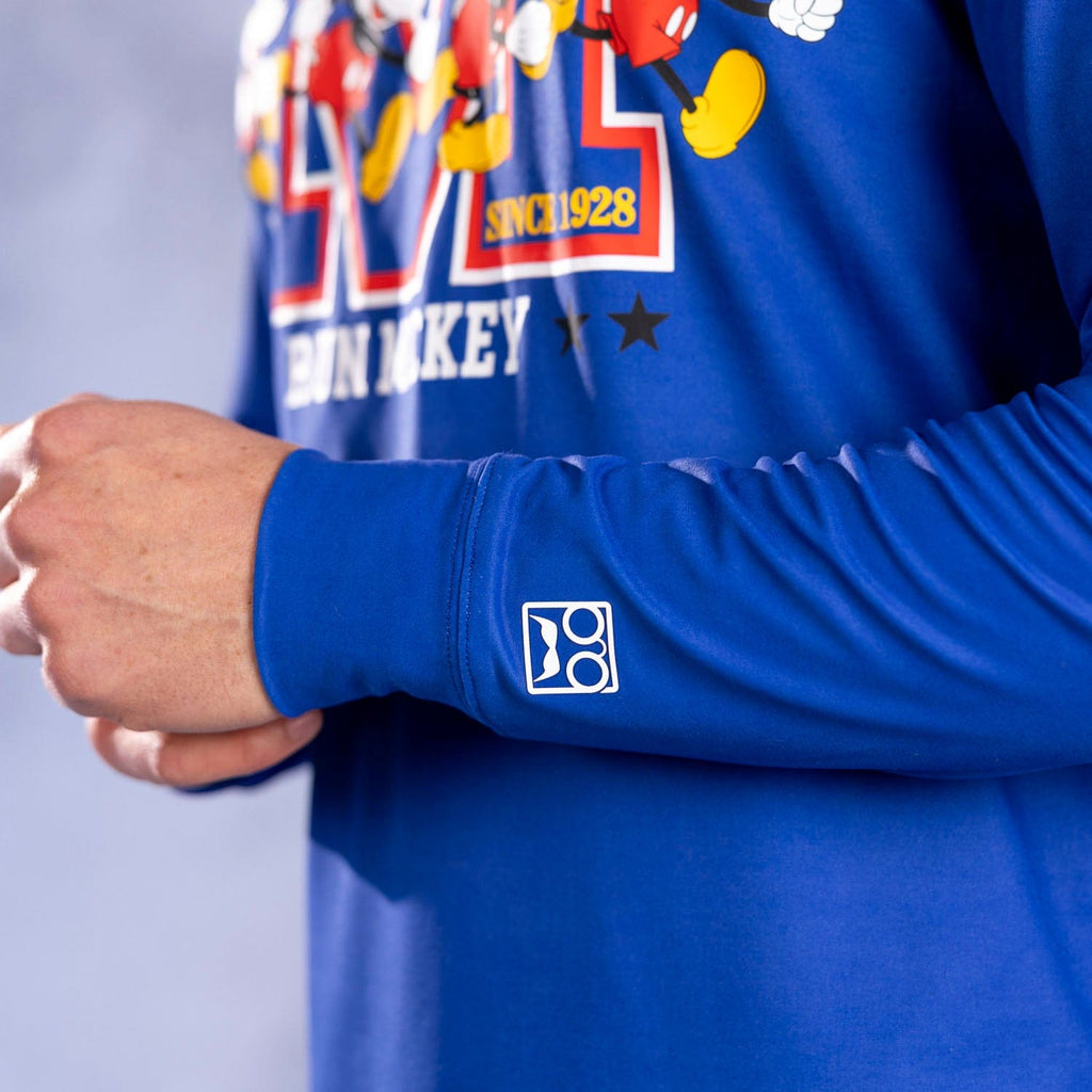 RSVLTS M-azing Mickey Long Sleeve Performance Tee in Blue — detail 4