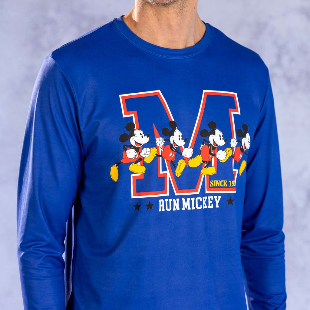 RSVLTS M-azing Mickey Long Sleeve Performance Tee in Blue — detail 3