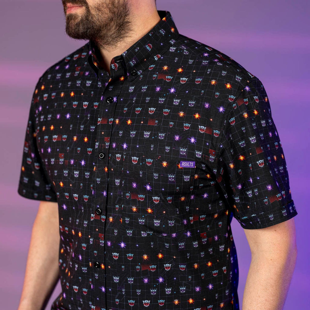 RSVLTS The Transformers Will Return! KUNUFLEX Short Sleeve Shirt in Black — detail 5