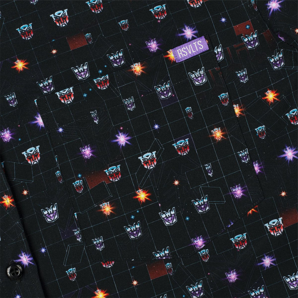 RSVLTS The Transformers Will Return! KUNUFLEX Short Sleeve Shirt in Black — detail 6