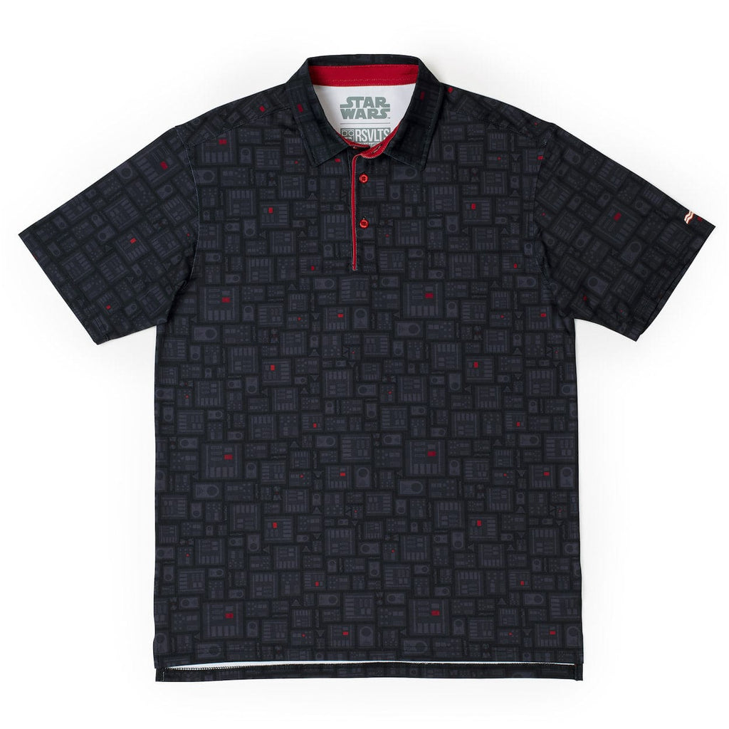 RSVLTS Shades of Vader All-Day Polo in Black — front view