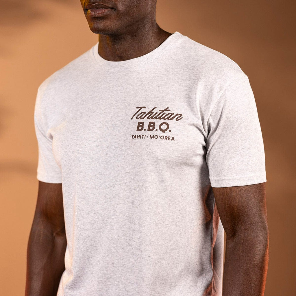 RSVLTS Tahitian B.B.Q. Crewneck Tee in Gray — detail 7