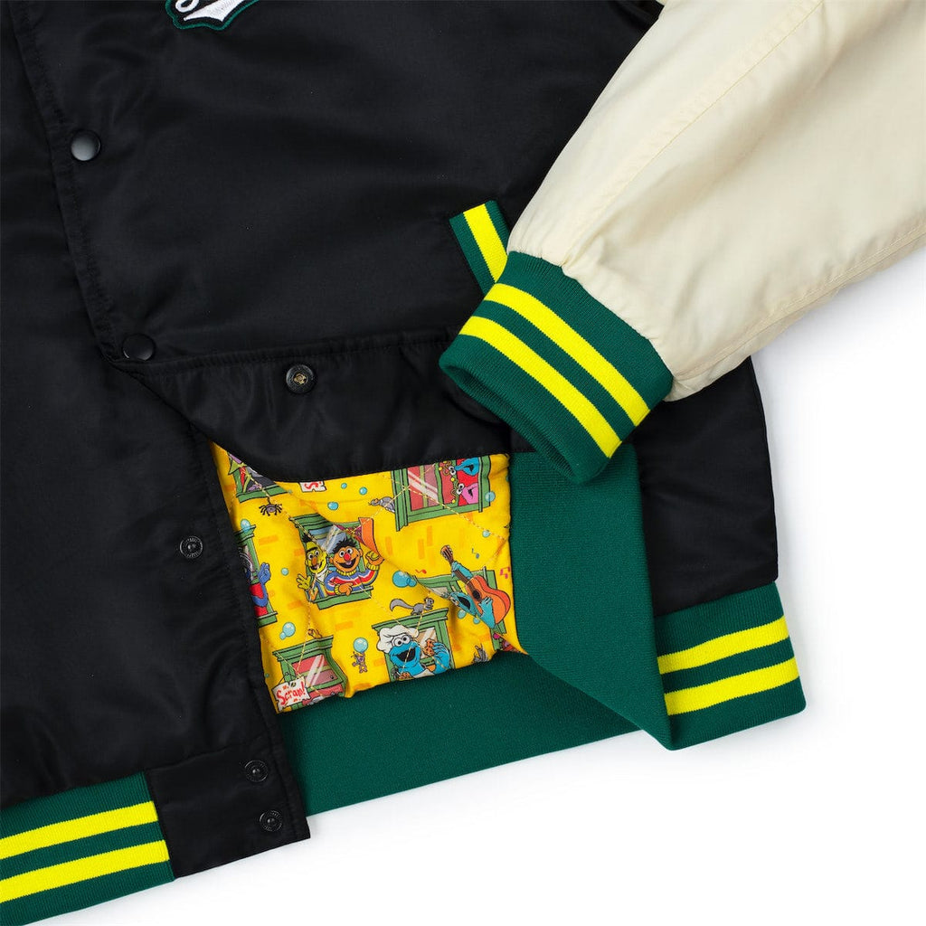 RSVLTS Team Sesame Street Coach Jacket in Black — detail 9