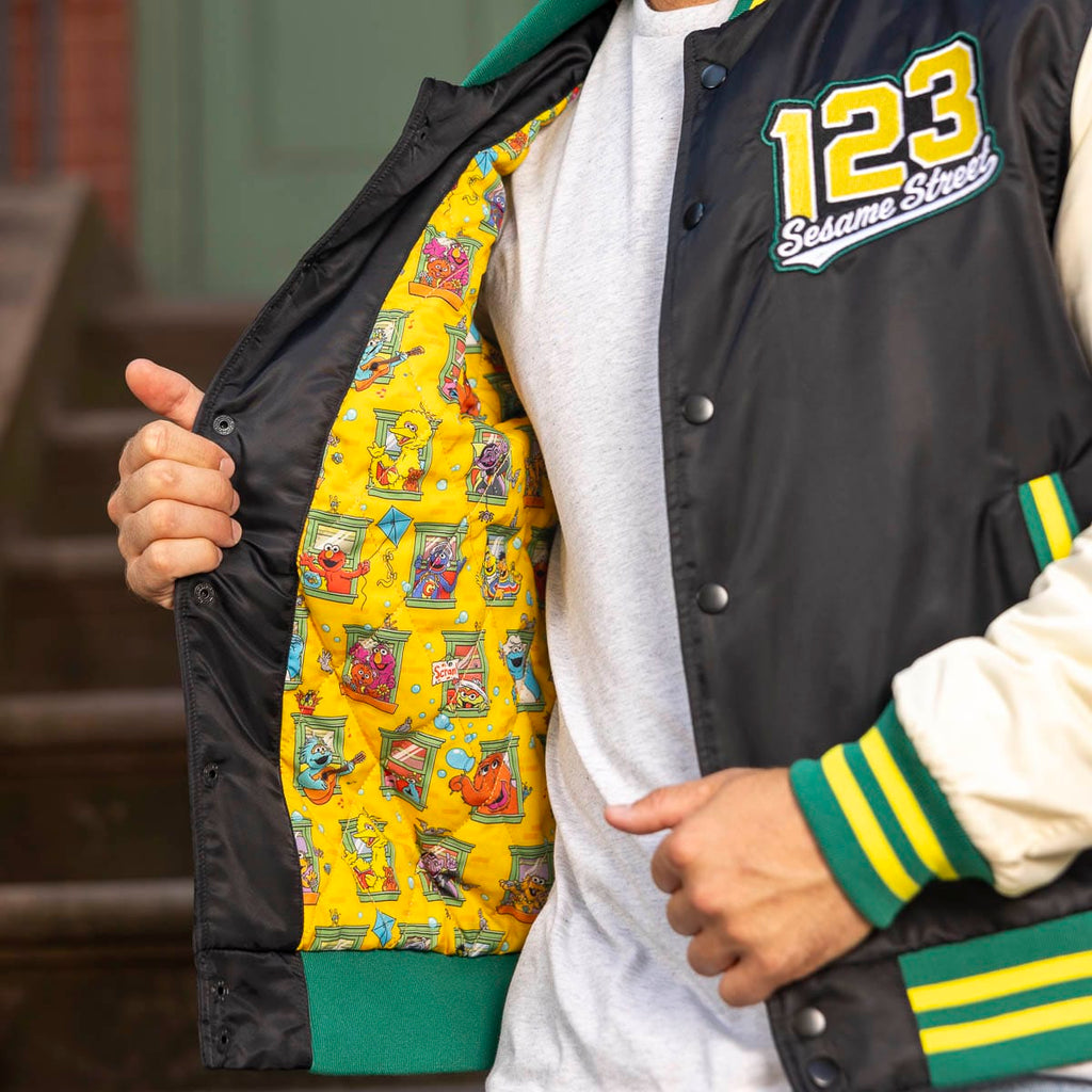 RSVLTS Team Sesame Street Coach Jacket in Black — detail 5