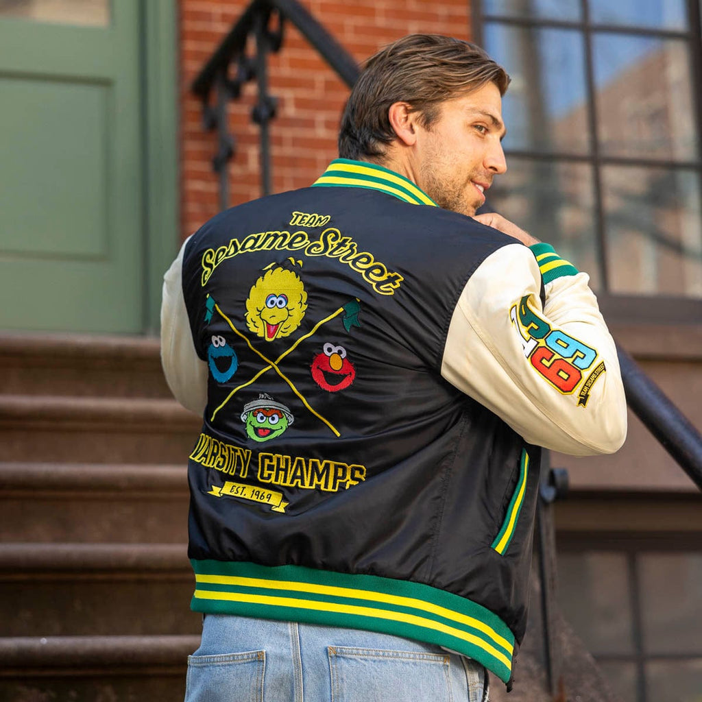 RSVLTS Team Sesame Street Coach Jacket in Black — detail 7