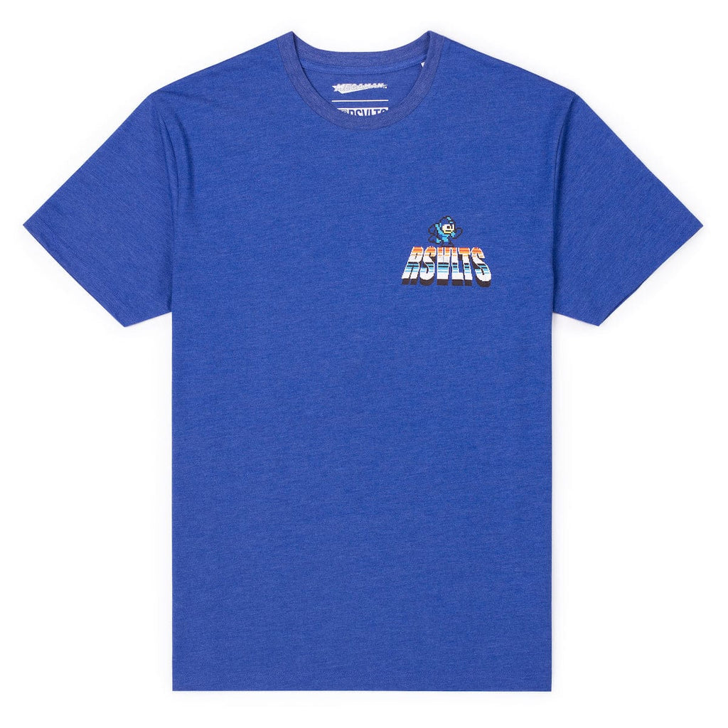 RSVLTS Mega Man ‘87 Crewneck Tee in Blue — detail 5