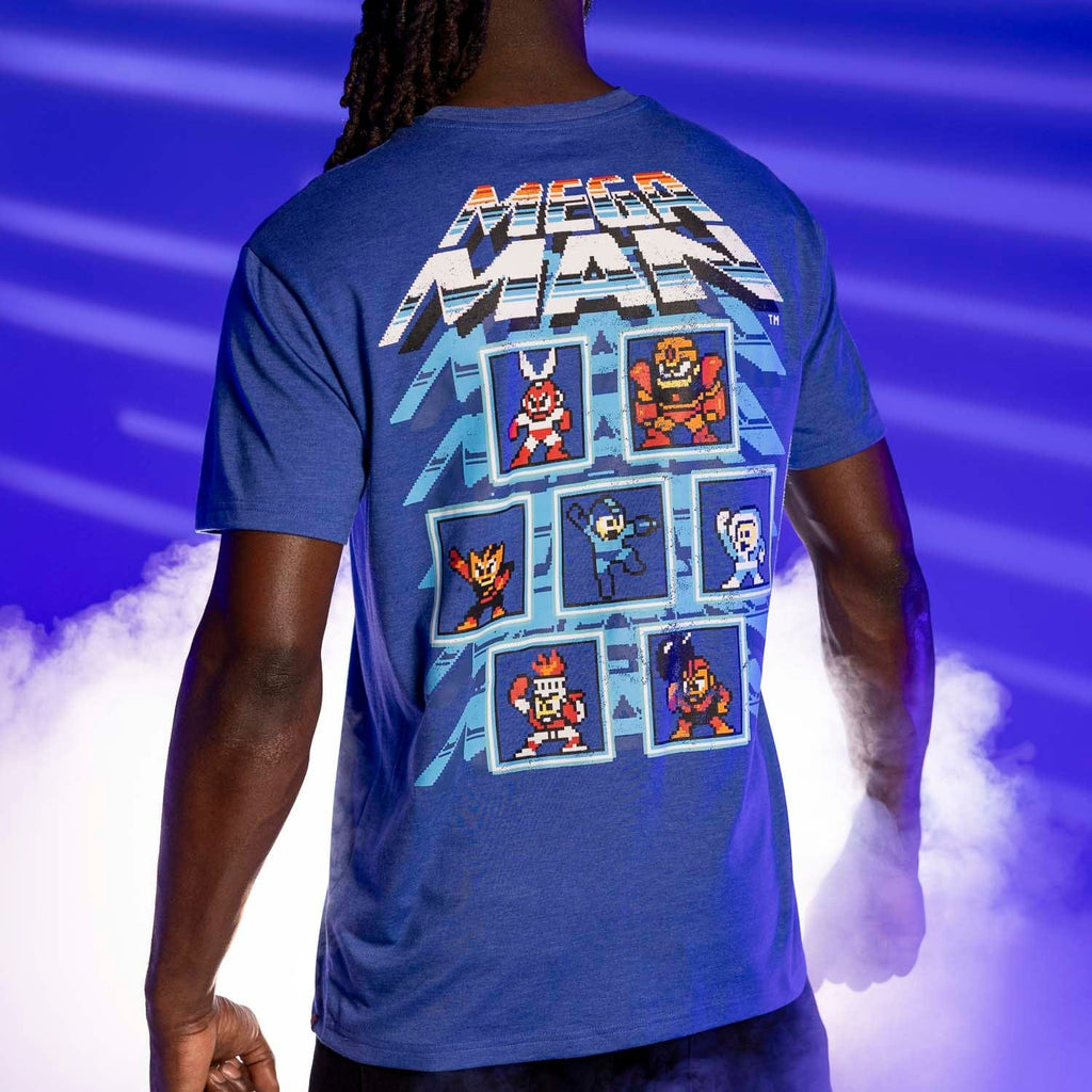RSVLTS Mega Man ‘87 Crewneck Tee in Blue — detail 6