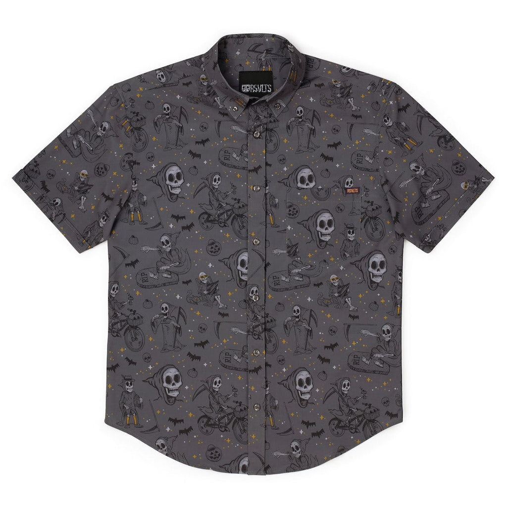 RSVLTS Reaper’s Delight 4.0 KUNUFLEX Short Sleeve Shirt in Gray — detail 5