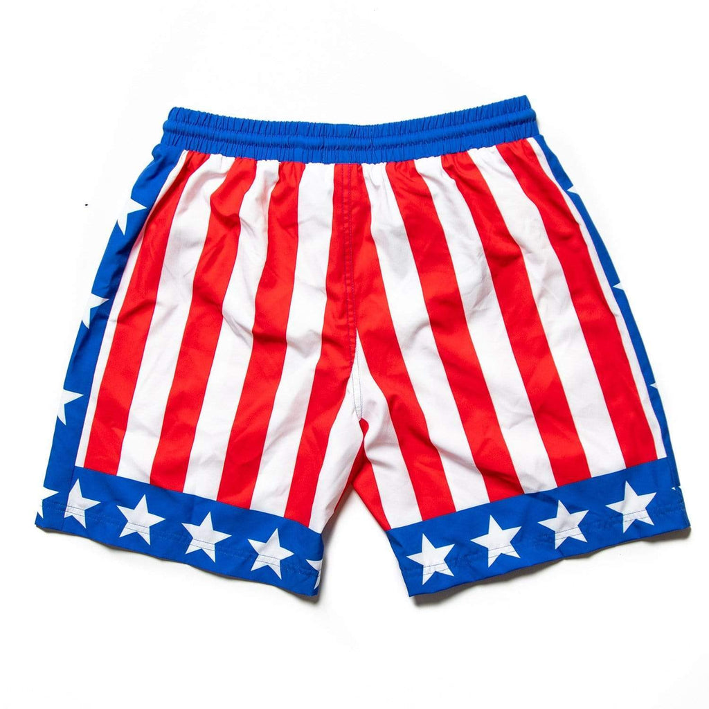 RSVLTS Hearts On Fire Hybrid Shorts in Blue — detail 4