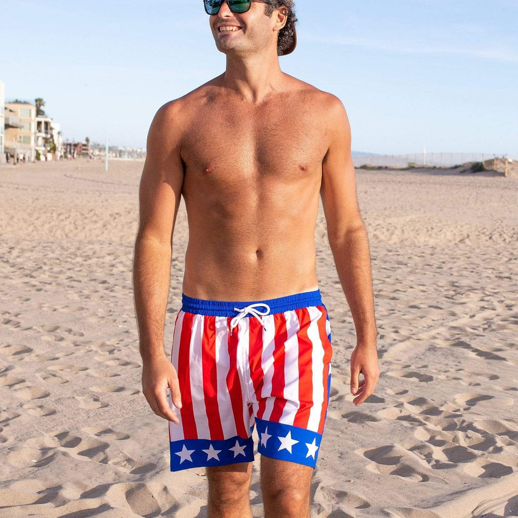RSVLTS Hearts On Fire Hybrid Shorts in Blue — detail 5