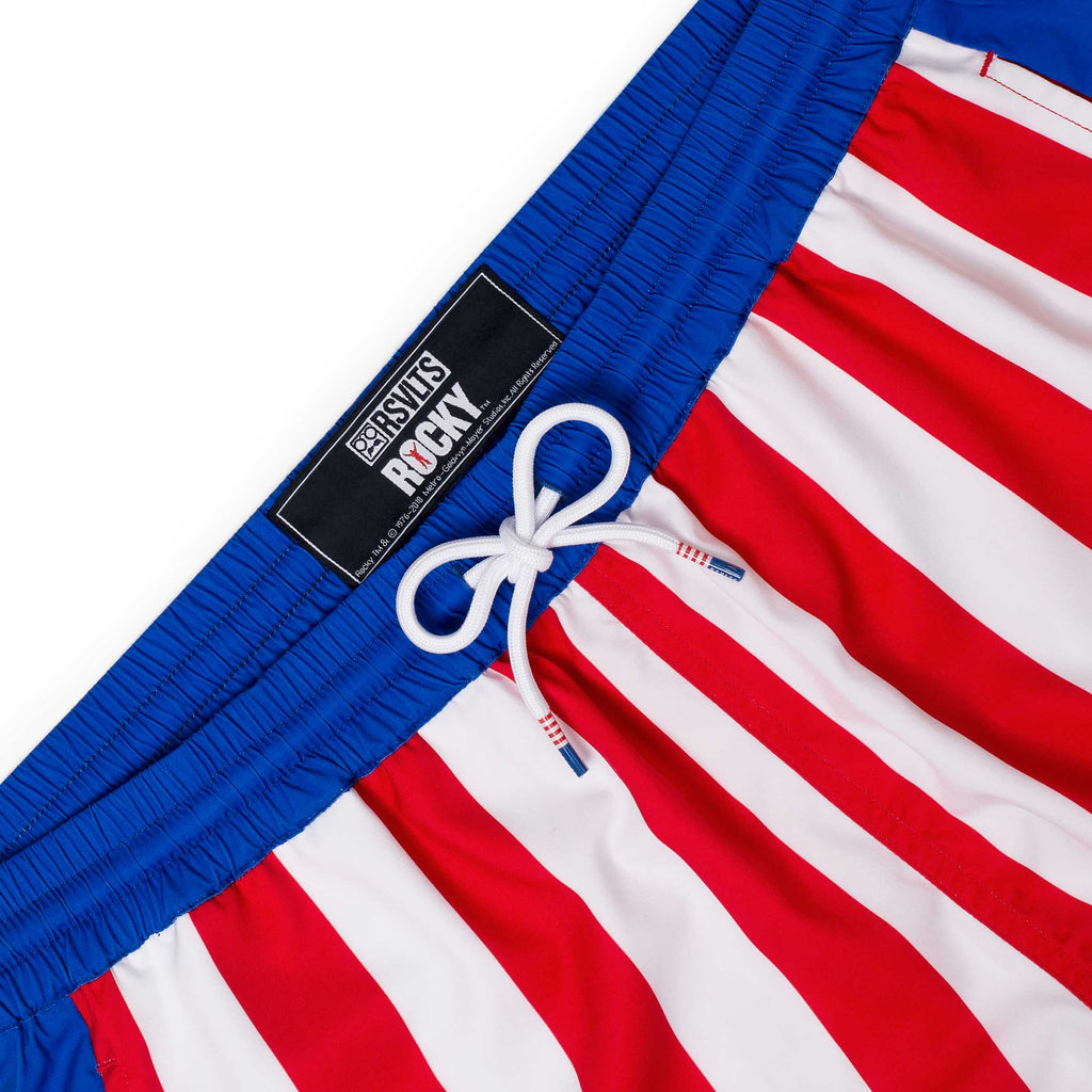 RSVLTS Hearts On Fire Hybrid Shorts in Blue — detail 3