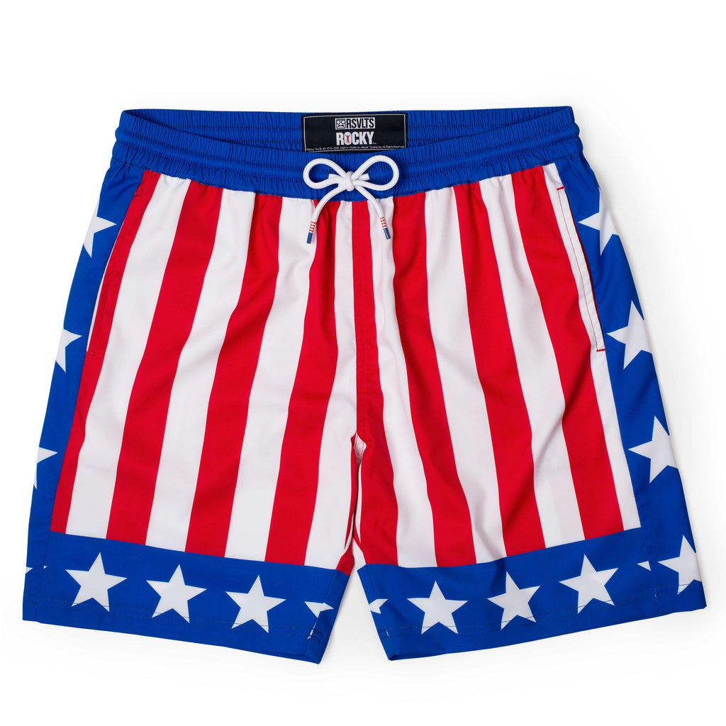 RSVLTS Hearts On Fire Hybrid Shorts in Blue — detail 2