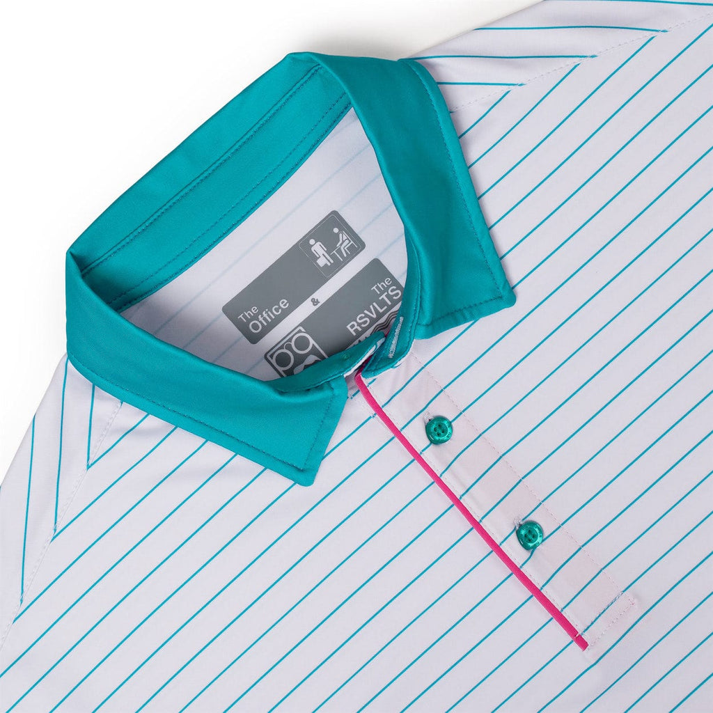 RSVLTS Dunder Mifflin All-Day Polo in White — detail 4