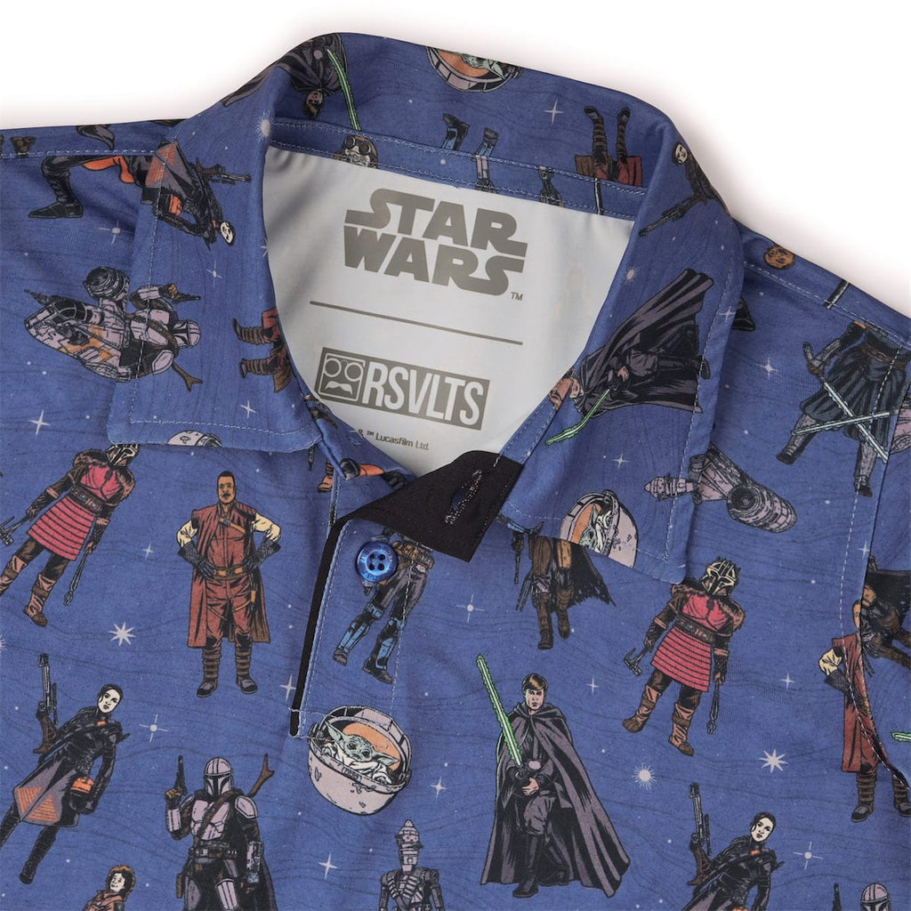 RSVLTS Retro Mando Preschool All-Day Polo in Blue — detail 3