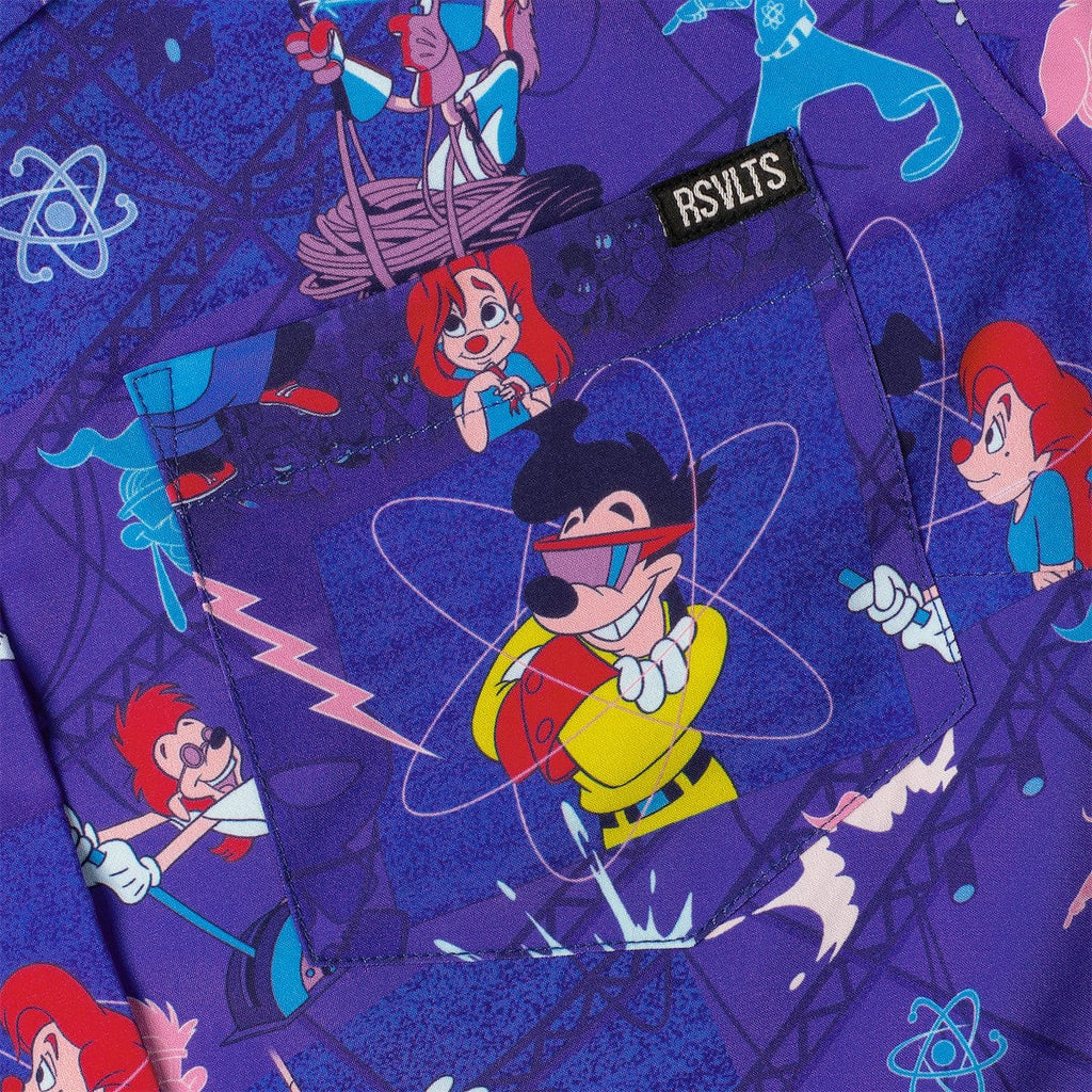 RSVLTS Max Voltage Women's KUNUFLEX Short Sleeve Shirt in Purple — detail 8