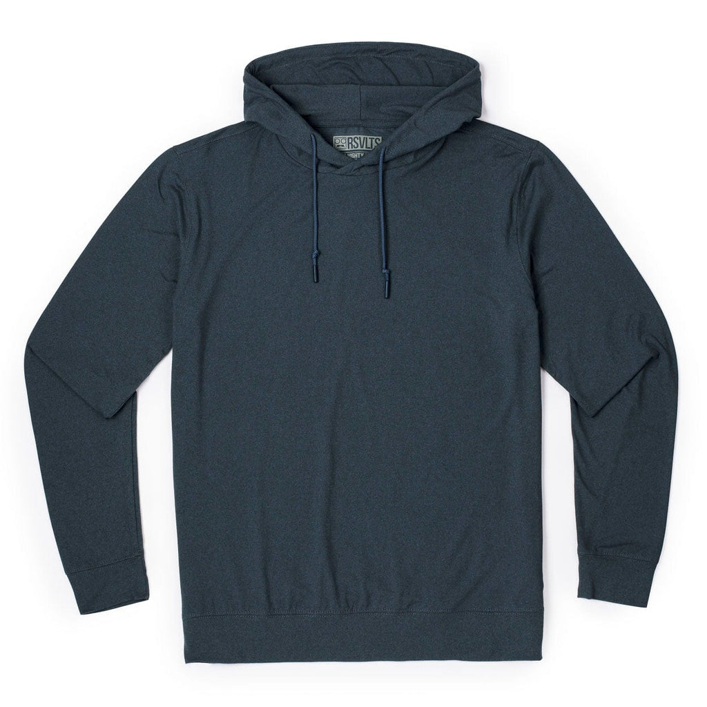RSVLTS Navy Melange Performance Hoodie in Blue — detail 2