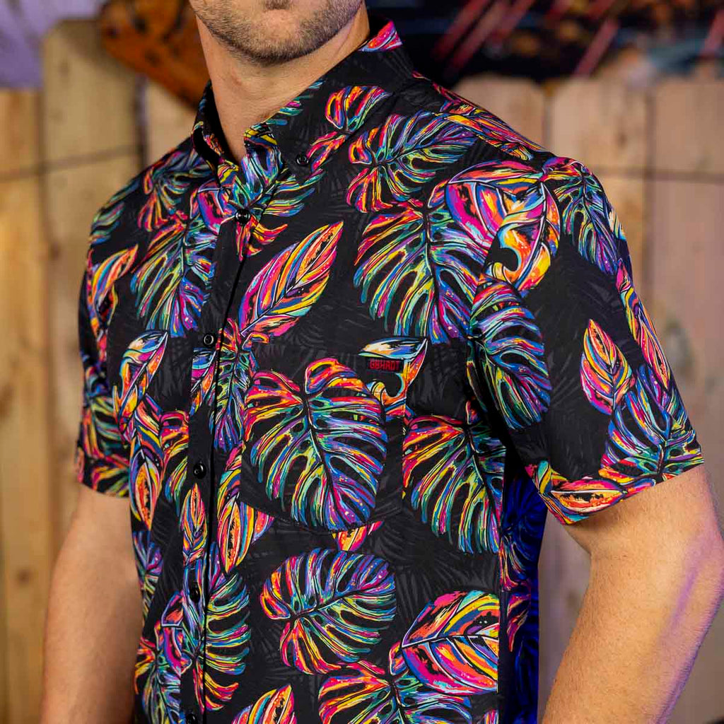 RSVLTS Vacation Steve KUNUFLEX Short Sleeve Shirt — front view