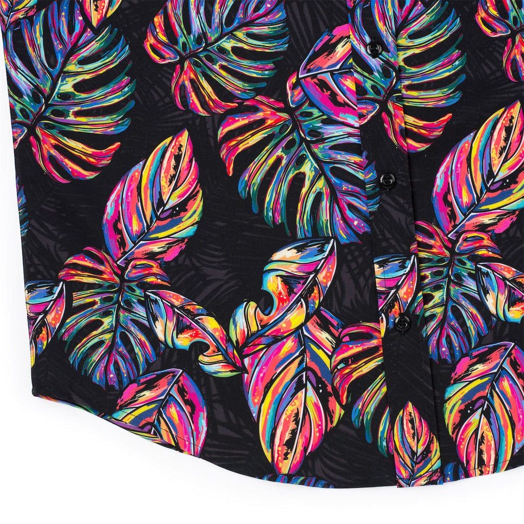 RSVLTS Vacation Steve KUNUFLEX Short Sleeve Shirt in Black — detail 9