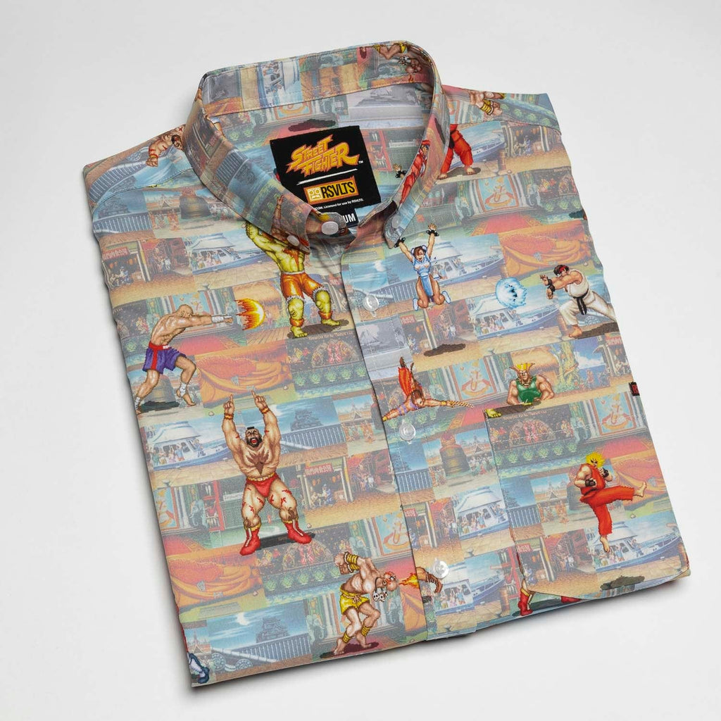 RSVLTS Knockout Zones KUNUFLEX Short Sleeve Shirt in Multicolor — detail 9