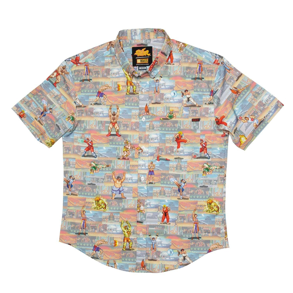 RSVLTS Knockout Zones KUNUFLEX Short Sleeve Shirt in Multicolor — detail 4