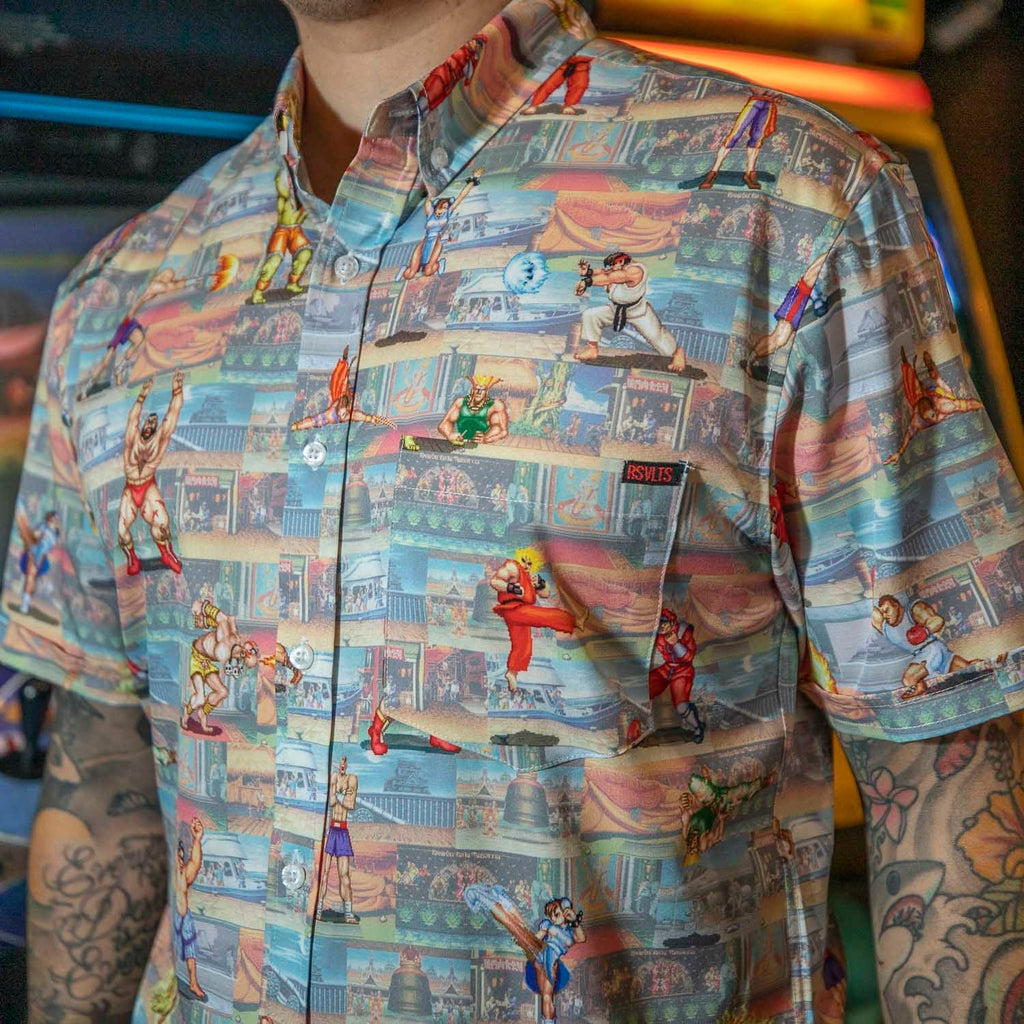 RSVLTS Knockout Zones KUNUFLEX Short Sleeve Shirt in Multicolor — detail 2