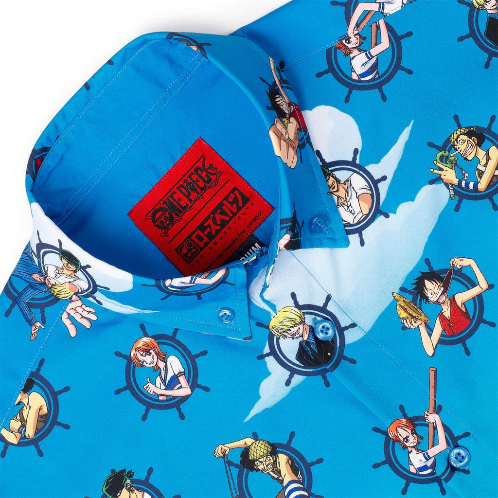 RSVLTS Join My Crew! KUNUFLEX Short Sleeve Shirt in Blue — detail 6