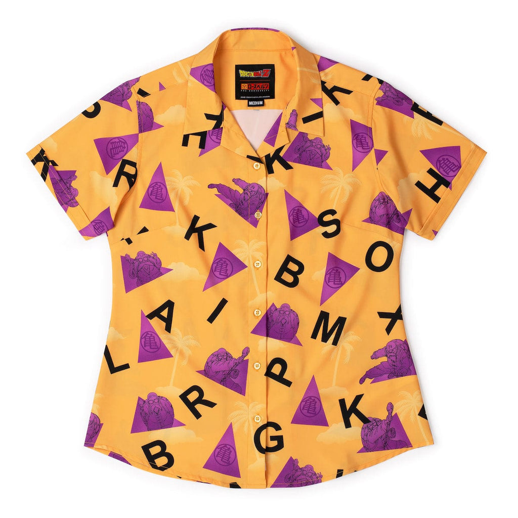 RSVLTS The Turtle Hermit Women's KUNUFLEX Short Sleeve Shirt in Orange — front view