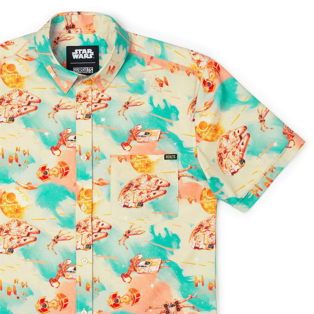 RSVLTS Cosmic Crossfire KUNUFLEX Short Sleeve Shirt — front view