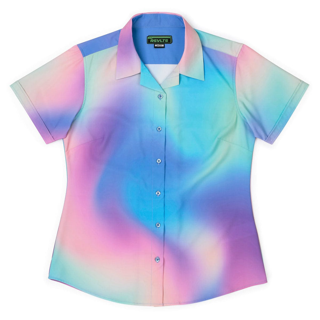 RSVLTS Sandstorm Women's KUNUFLEX Short Sleeve Shirt in Multicolor — detail 2