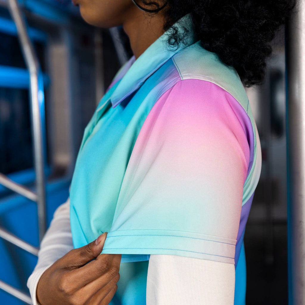 RSVLTS Sandstorm Women's KUNUFLEX Short Sleeve Shirt in Multicolor — detail 5