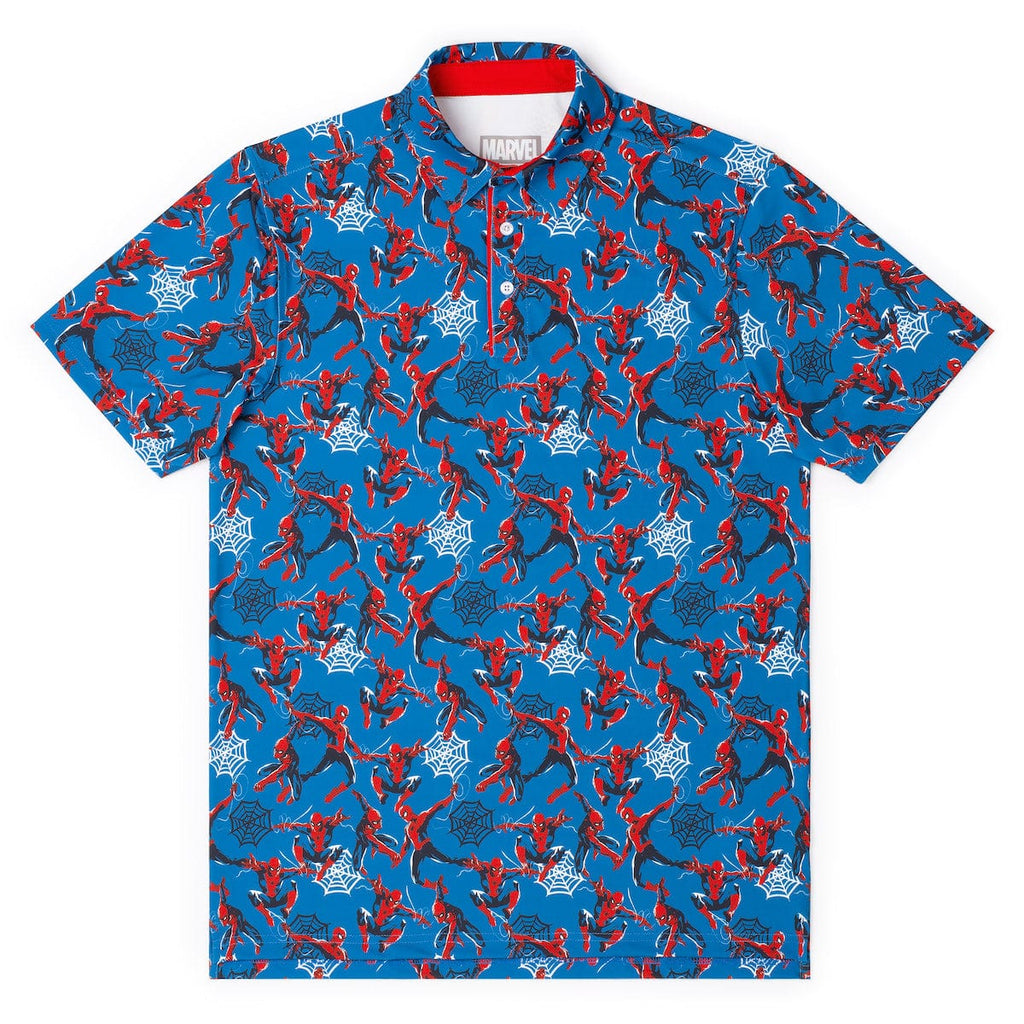RSVLTS Web-Slinger All-Day Polo in Blue — front view