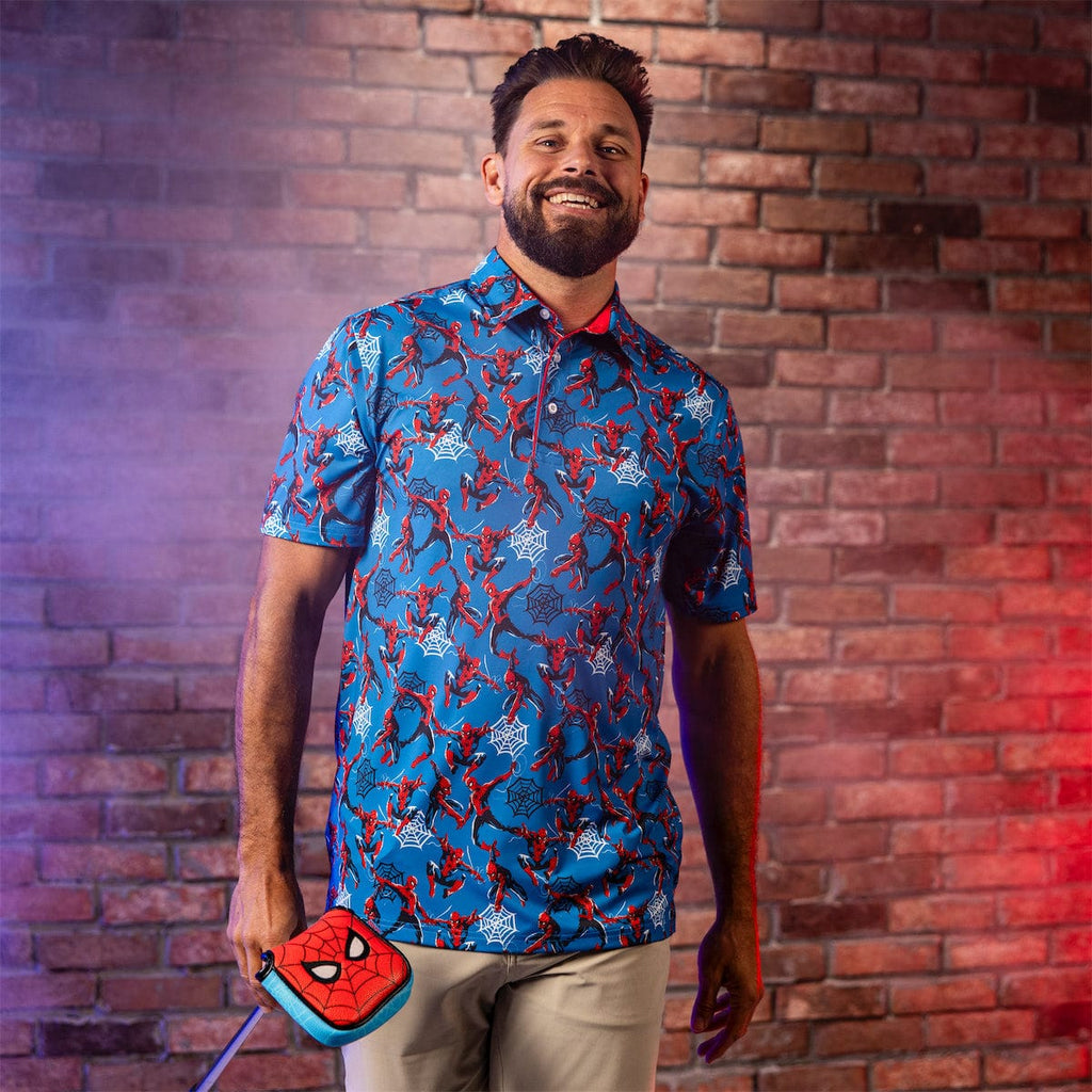 RSVLTS Web-Slinger All-Day Polo in Blue — detail 5