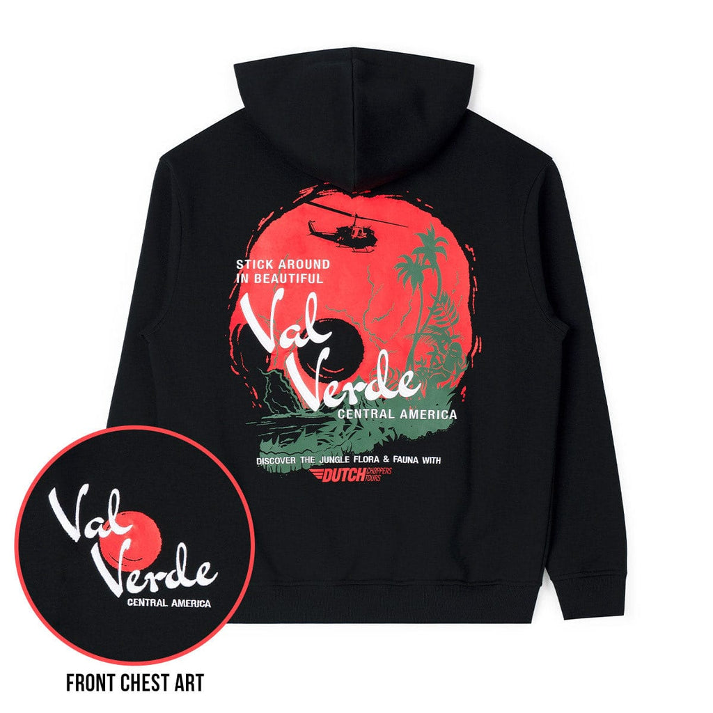 RSVLTS Beautiful Val Verde Classic Hoodie in Black — front view