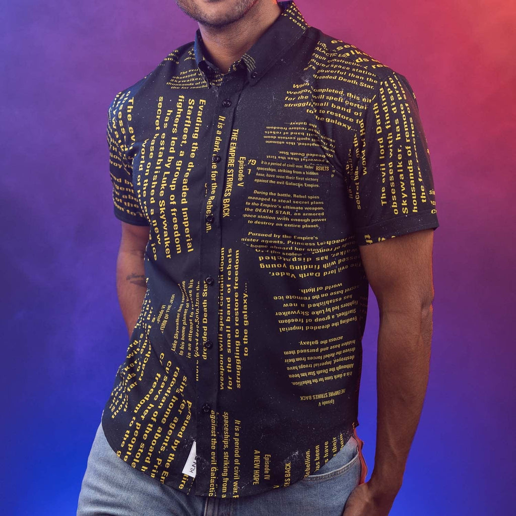 RSVLTS The Crawl KUNUFLEX Short Sleeve Shirt in Black — detail 6