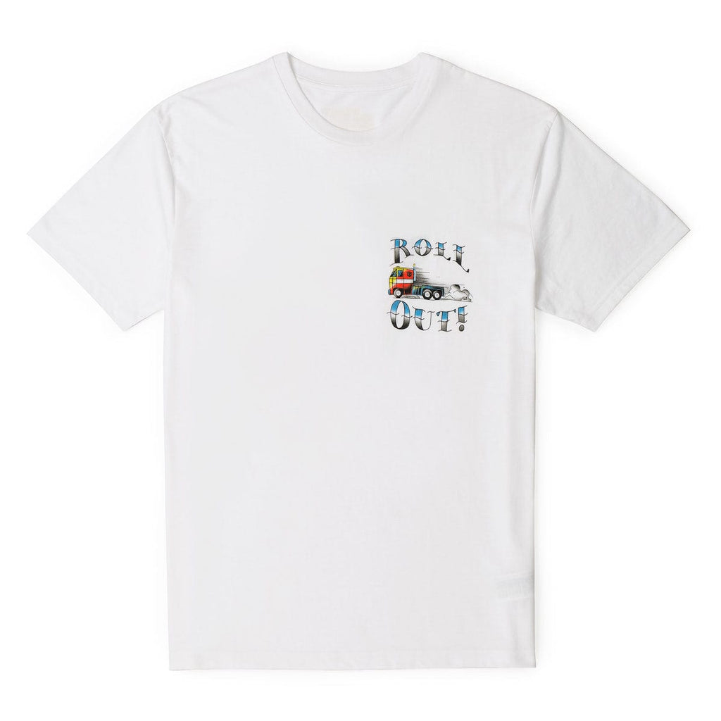 RSVLTS Roll Out Crewneck Tee in White — detail 2