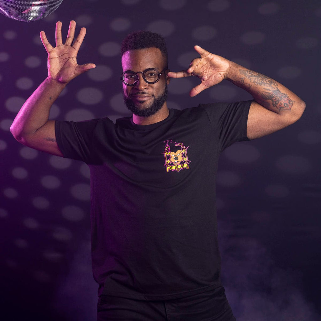 RSVLTS Powerline: Live on Tour! Crewneck Tee in Black — detail 4