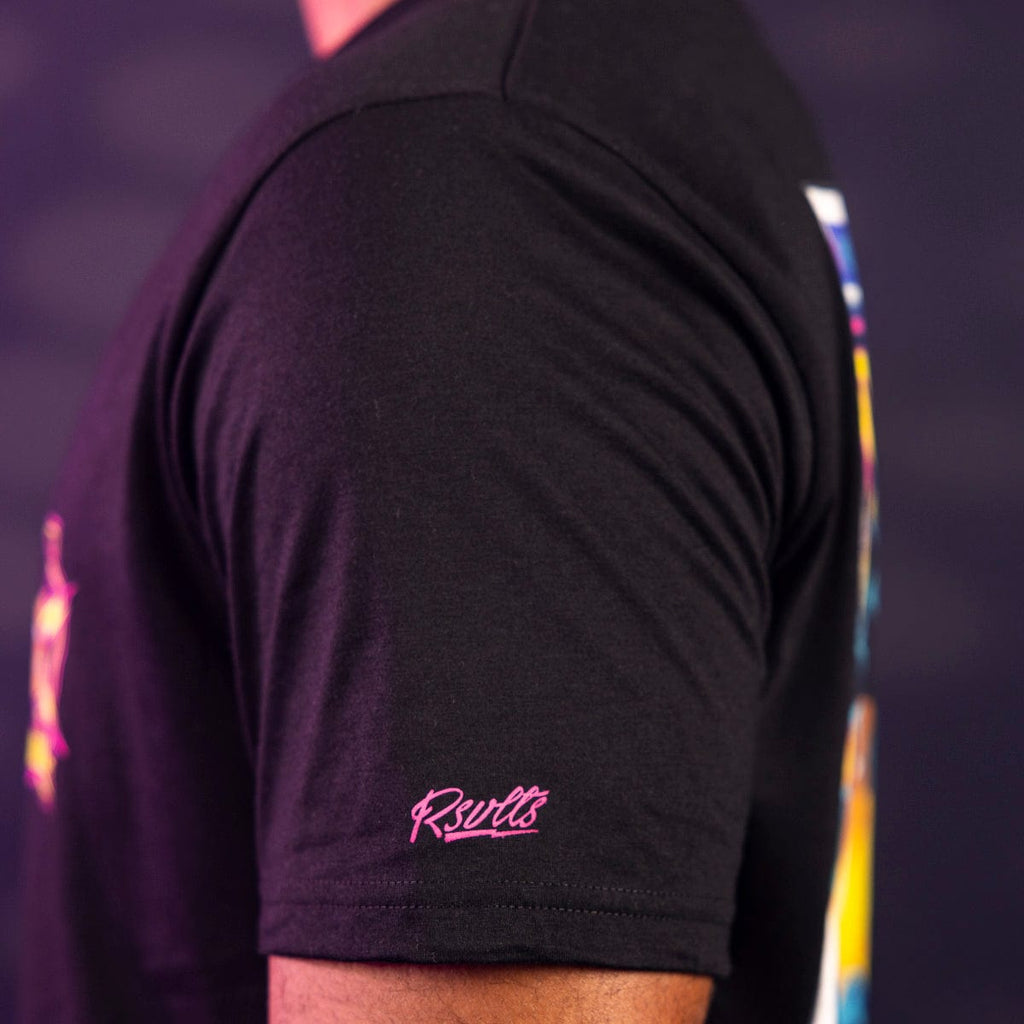 RSVLTS Powerline: Live on Tour! Crewneck Tee in Black — detail 8