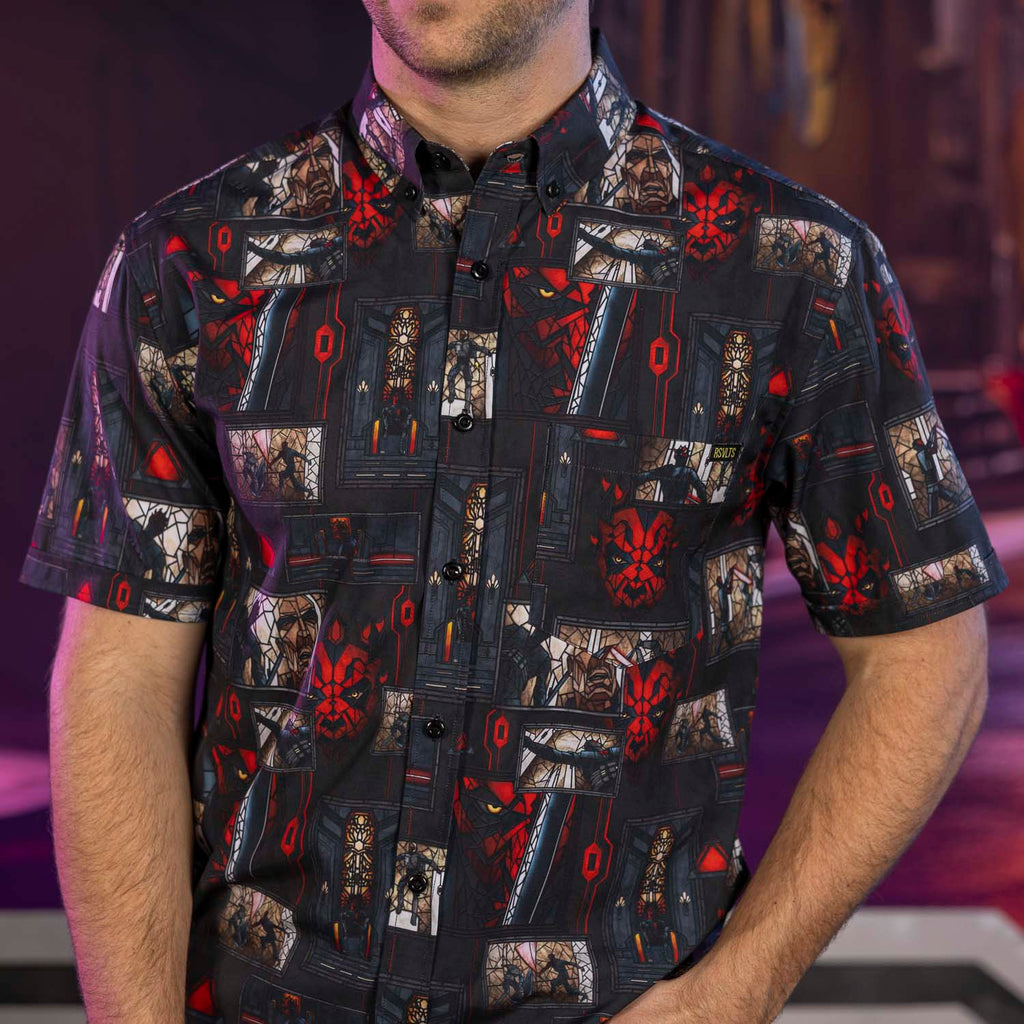 RSVLTS Only the Strongest Shall Rule KUNUFLEX Short Sleeve Shirt in Black — detail 8