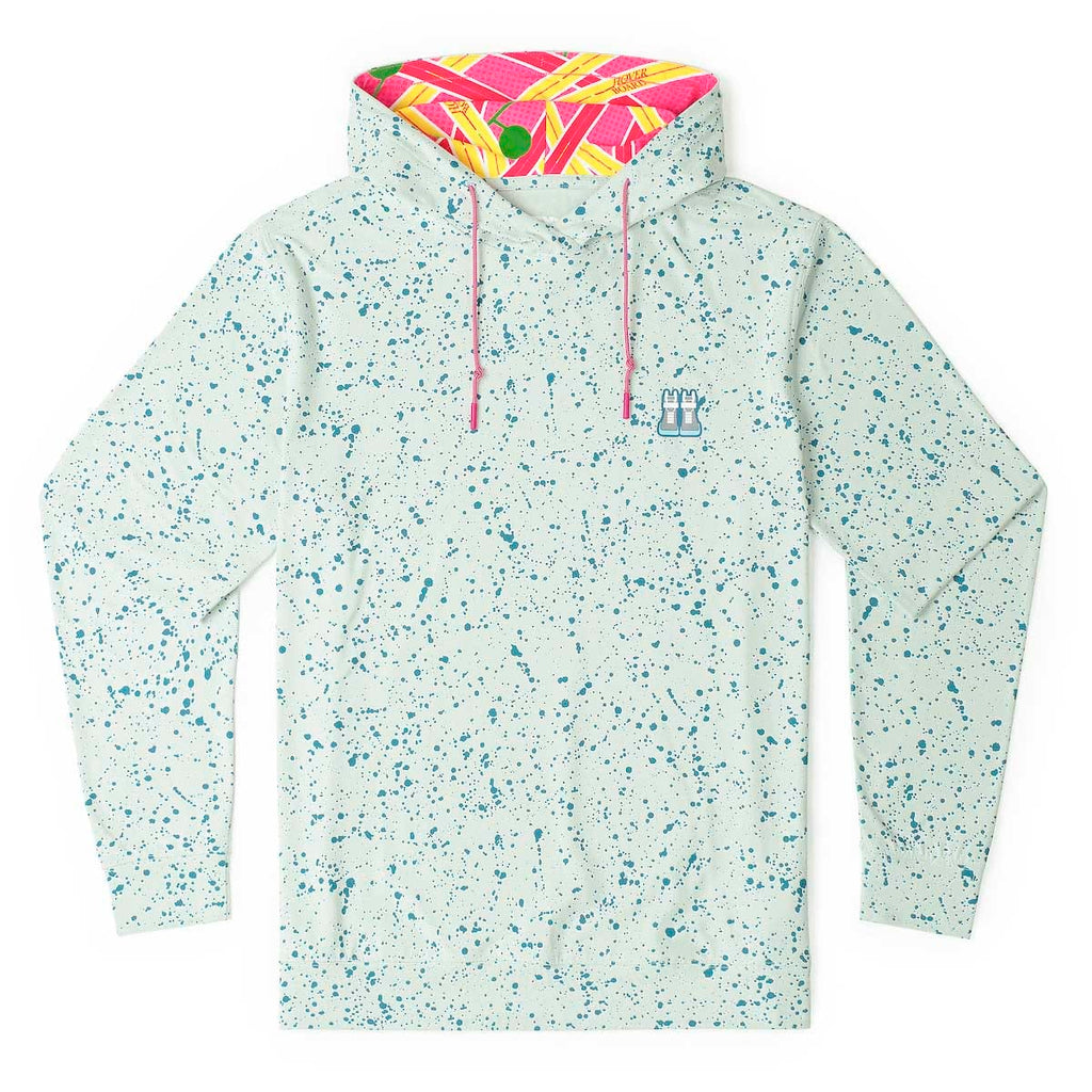 RSVLTS Power Laces, Alright! Performance Hoodie in Green — front view
