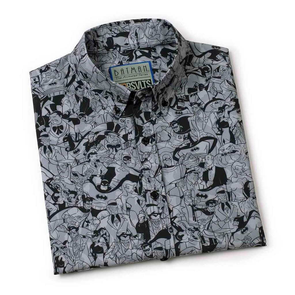 RSVLTS Bat Noir KUNUFLEX Short Sleeve Shirt in Black — detail 10